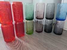 Lot 12 Verres Coca Cola Canette Multi Couleur (Mcdo)
