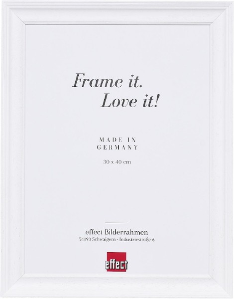 Effect Holz-Bilderrahmen Profil 2420 Weiß 7X10 Cm Antireflexglas-image