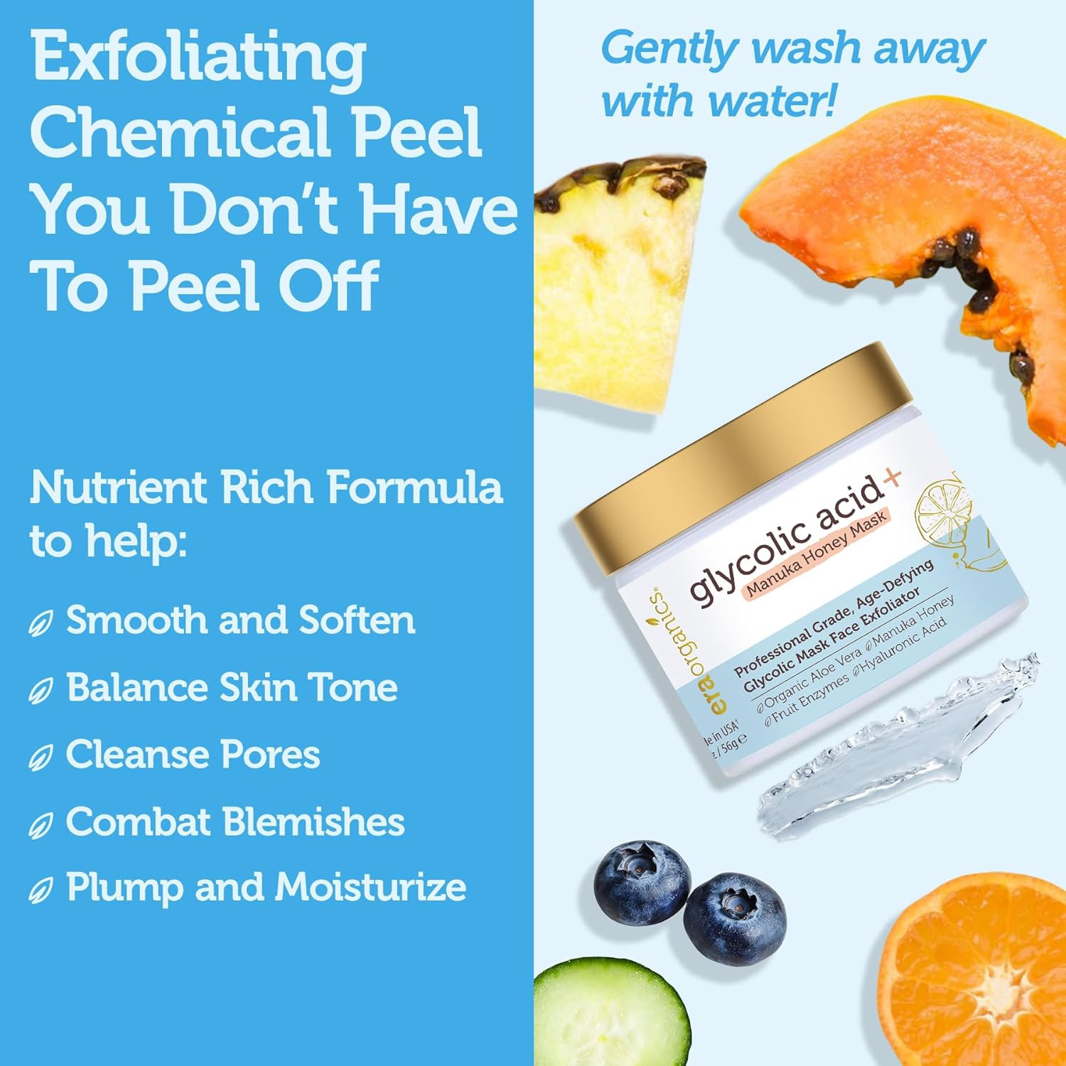 Glycolic Acid Peel AHA BHA Exfoliant - 70% USP Grade Clinical Strength Age-Defyi