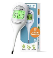 Boncare Digital Basal Body Thermometer, Oral, Rectal, Under Arm, Large Display