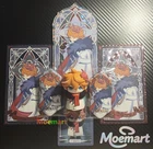 Official Genshin Impact Fatui Tartaglia Figure PVC Acrylic Stand Badge Card Set