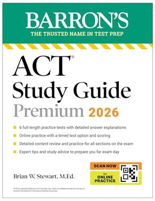 ACT Study Guide Premium 2026 6 - VERY GOOD