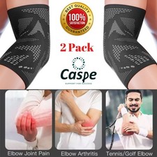 2 Pcs Elbow Brace Compression Support Sleeve Fit Arthritis Tendonitis Joint Pain