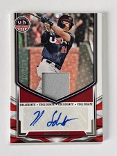 2025 Panini Stars Stripes USA Game Used Jersey Autograph Nolan Schubart 182/199