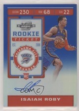 2019-20 Panini Contenders Optic Blue Prizm 91/99 Isaiah Roby #134 Auto 0c6