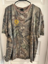 Vintage 90s Bass Pro Shops UAW Camo Pocket T Shirt 3XL Made In USA Ace Sportswea