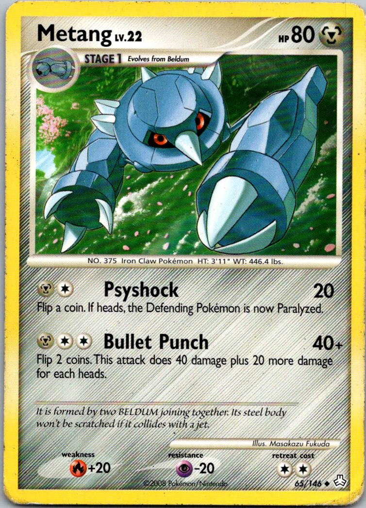 Metang 65/146 Uncommon Legends Awakened Pokemon Heavily Played