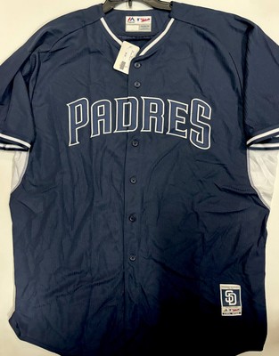 San Diego Padres 2015 Authentic Batting Practice BP Jersey Majestic SZ 56  New
