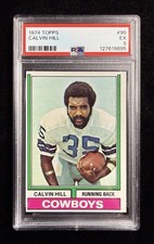 1974 Topps Calvin Hill #95 PSA 5 EX Cowboys Vintage