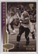 2020 Panini Plates & Patches Legends Purple 5/35 Michael Vick #140 0zs1