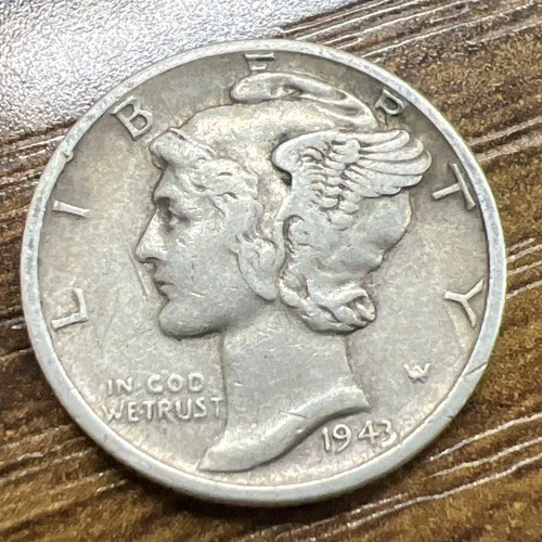 1943-D MERCURY SILVER DIME ACTUAL COIN Get More Today & Save Shop Here Buy Here