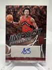 Scottie Barnes 2022-23 Donruss Elite Impact Impressions Auto Autograph Raptors