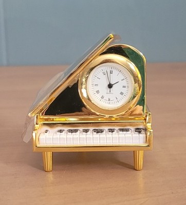 Bradlees Mini Collectable Piano Clock - NIB