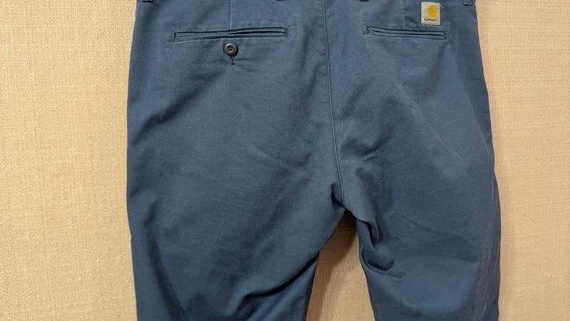 Men Carhartt WIP Trousers Navy Cotton XL - Bild 4 von 4