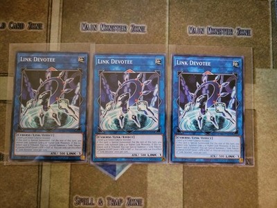 YUGIOH TCG 3X LINK DEVOTEE COMMON 1ST EDITION NM (MP19,CYHO)