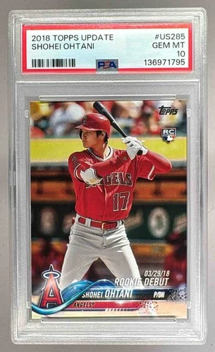 136971795 Shohei Ohtani 2018 Topps Update #US285 Rookie RC PSA 10