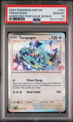 2015 ゲコガシラ psa 10 PSA 10 - POKEMON SSP EN 161 TERAPAGOS | PURCHASE BONUS