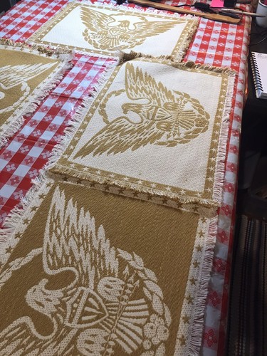 American Eagle Federal Stoff Tischsets 6er Set goldene Farbe - Bild 6 von 9