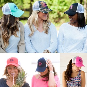 women's monogrammed ball caps