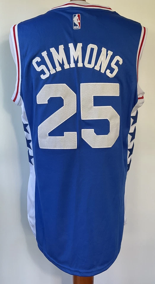 Adidas Philadelphia 76ers Ben Simmons Stitched Jersey ￼Size Medium - Image 3 of 4
