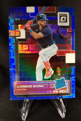 2022 Panini Optic #24 - Connor Wong - Rookie Pandora Blue - Boston Red Sox /99
