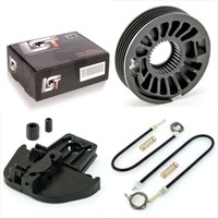 Fensterheber Reparatursatz Rolle GleitstÜCk Hinten Links FÜR Vw Touran 1T *Neu*