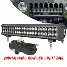 20inch Led Light Bar Spot Flood Combo Offroad Boat UTE Truck SUV ATV 22'' Wiring