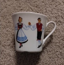 Vintage Figgjo Flint Norway Dancers Coffee Tea Cup. Great Condition
