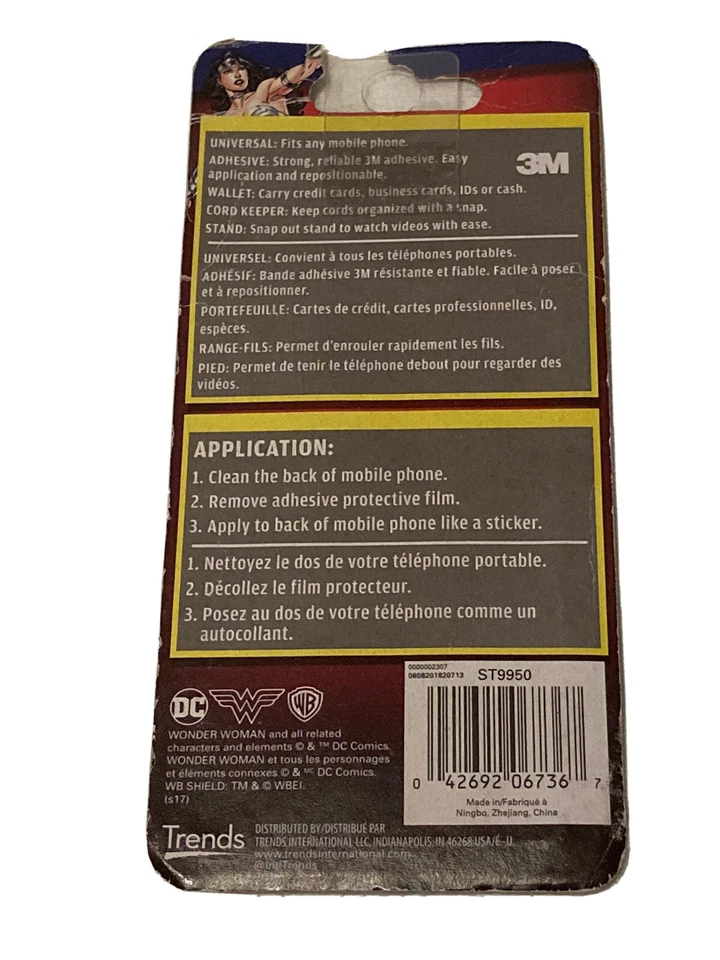 Wonder Woman Logo Mobile Wallet 3'' x 6.5'' - Image 2 of 2