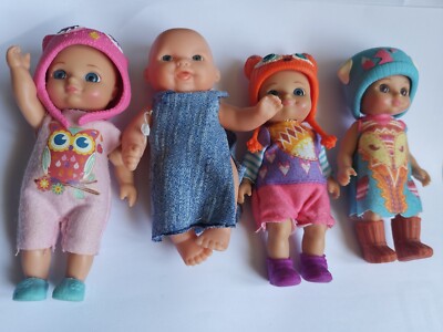 4 Puppen davon 3 Zapf Creation Mini Kohl Kohl Birdies