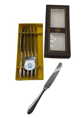 Set Of 6 Vintage Tilja Rostfritt Stål Stainless Steel Dessert Knives In Original