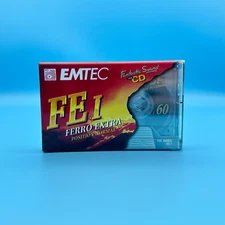 1 BASF Ferro Extra I 60 Minute Audio Cassette Tapes New Sealed