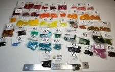 Vtg Round Moonglow Thermoset Plastic Celluloid FlatBack Cab 4 Jewelry Repair 100