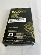 Mayfair Linen 1000 TC Extra Long Cotton Pillowcase Set Pair Queen White Luxury