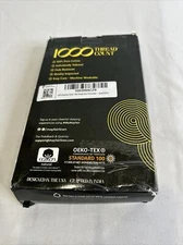 Mayfair Linen 1000 TC Extra Long Cotton Pillowcase Set Pair Queen White Luxury