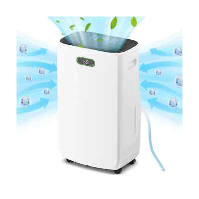 Fierscial 4000Sq.Ft dehumidifier for Basement w/Drain Hose 6.5 Liter Water Tank