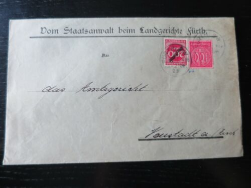 BU 21.7.1923 Fürth - Neustadt an der Aisch - geprüft Peschl + Infla Berlin - Bild 1 von 5