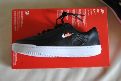 nike black court vintage premium trainers