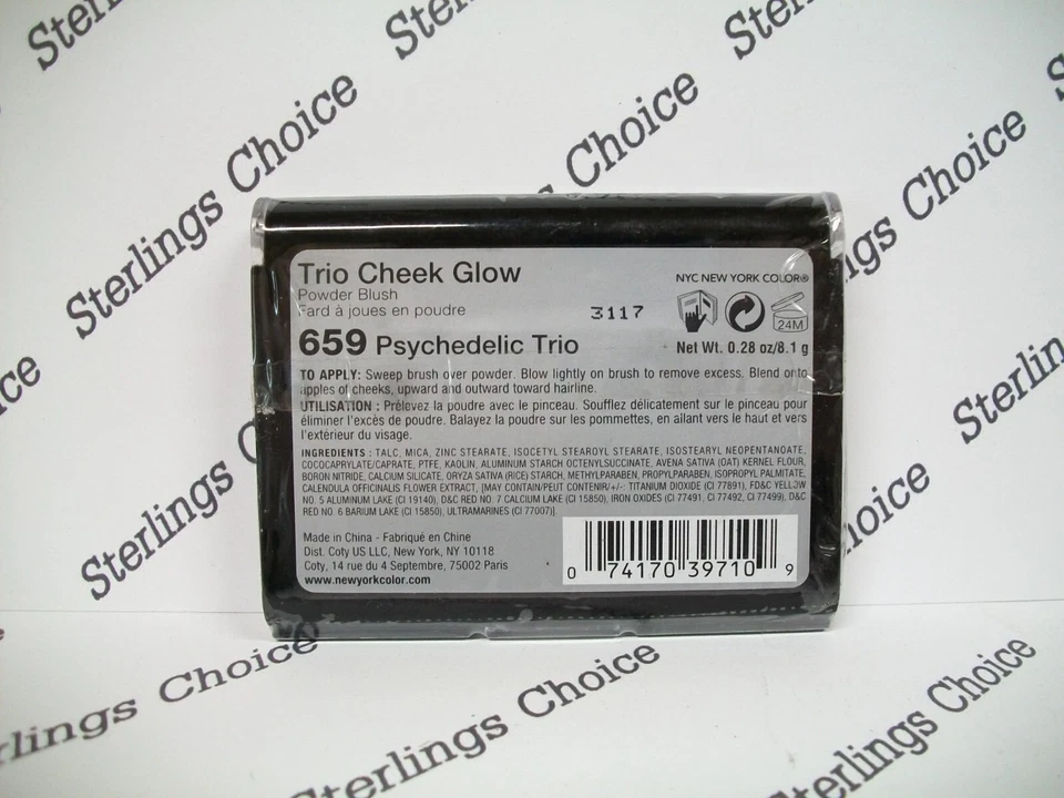 Rubor en polvo NYC Trio Cheek Glow #659 psicodélico Foto 2 de 2
