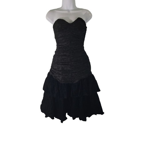 jessica simpson black lace dress with feathers NWT Jessica Simpson Lace Feather-Hem Black Dress Sz 4 $188