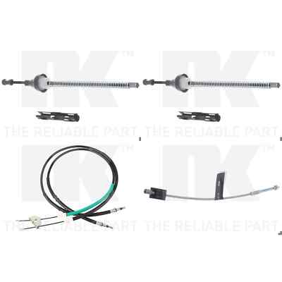 4xNK HANDBREMSSEIL HINTERACHSE KOMPLETT passend für FORD FIESTA V FUSION MAZDA