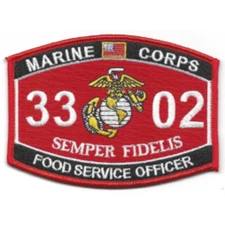 3302 Food Service Officer MOS Patch