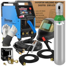 Sherman DIGITIG 200 LCD AC/DC Poste à souder IGBT 200amp 230V TIG - jeu n°3