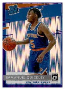 2020-21 Donruss Optic #175 Immanuel Quickley Purple Shock