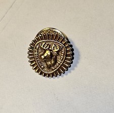 Pin de solapa vintage pequeño MOOSE Lodge metal color dorado #254