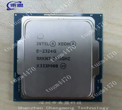 Intel Xeon E-2324G LGA-1200 server CPU processor 3.10-4.60 GHz 4-core 8MB 65W