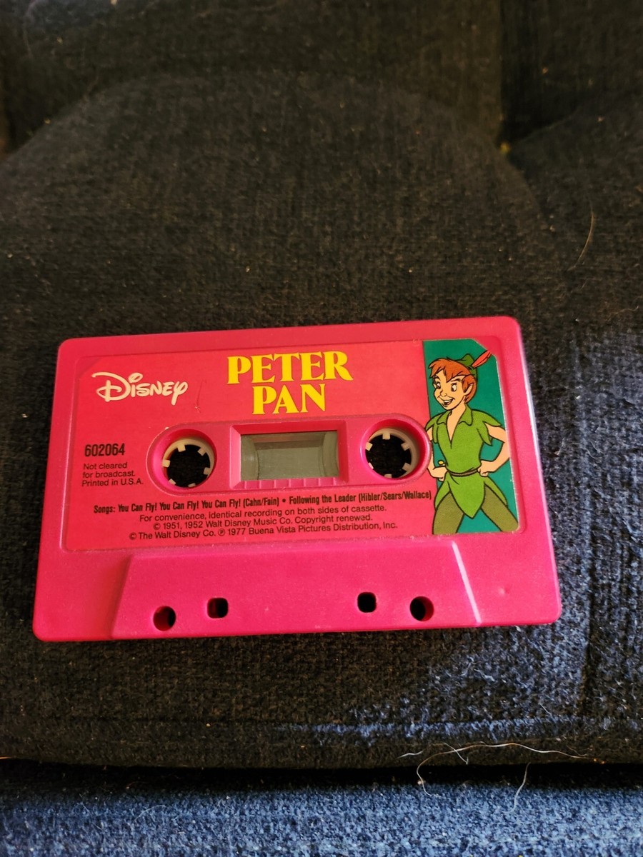 Vintage Walt Disney Peter Pan Cassette Tape #602064 No Book Tape