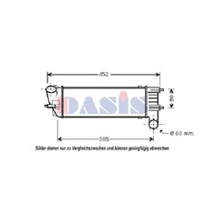 Ladeluftkühler Turbokühler passend für Peugeot 508 SW I 8E 8D 6E 299x155x81