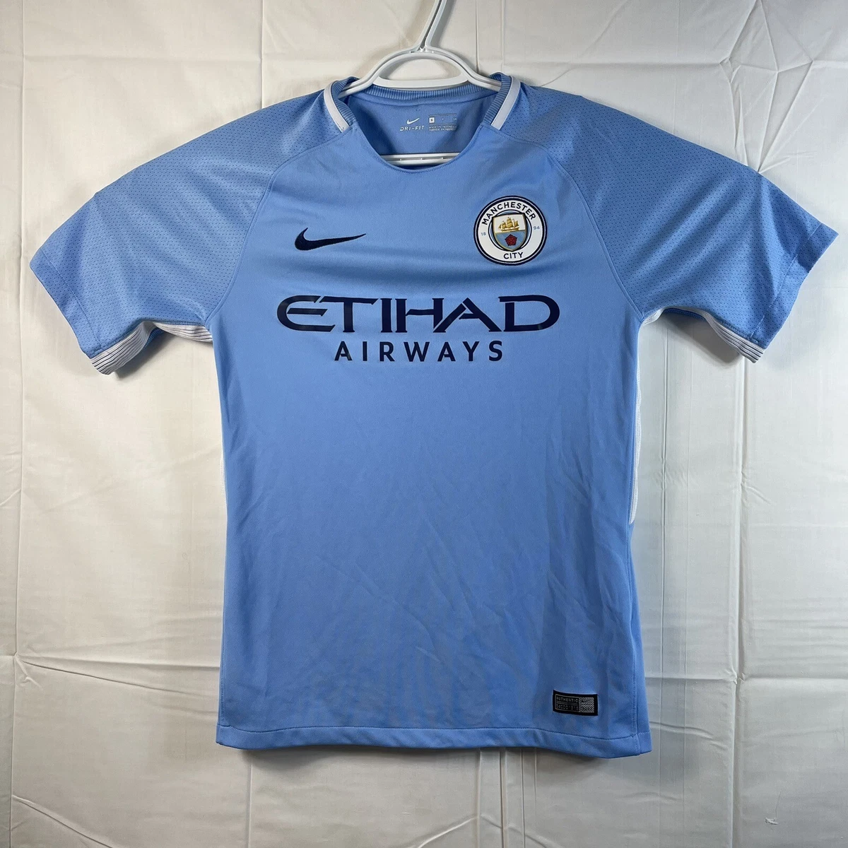 Nike Etihad Airways Manchester City Football Club 2017 Blue Soccer