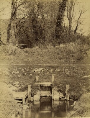 Frankreich Etretat Landschaft altes Foto 1890